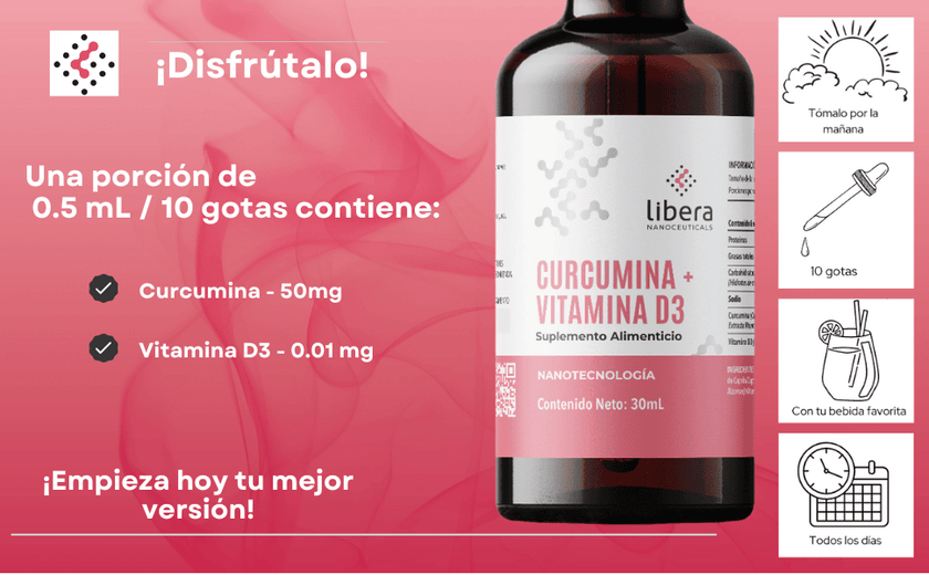 Suplemento de Curcumina con Vitamina D3